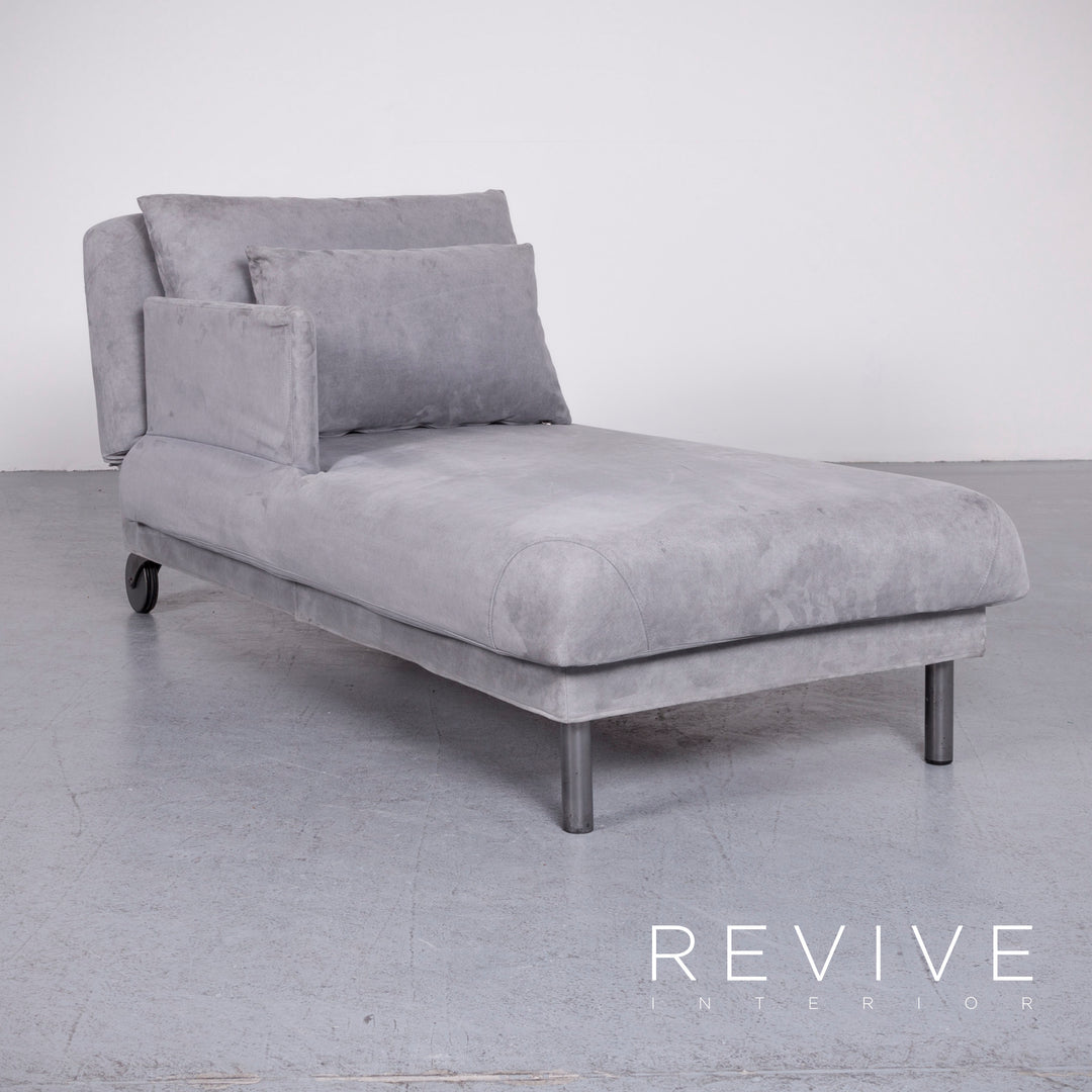 Brühl Tam Designer Fabric Lounger Gray Couch #7036