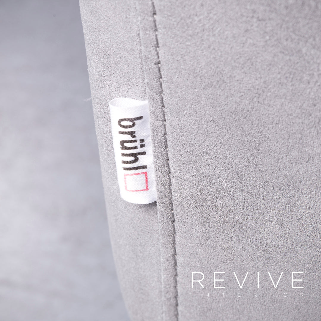 Brühl Tam Designer Fabric Lounger Gray Couch #7036