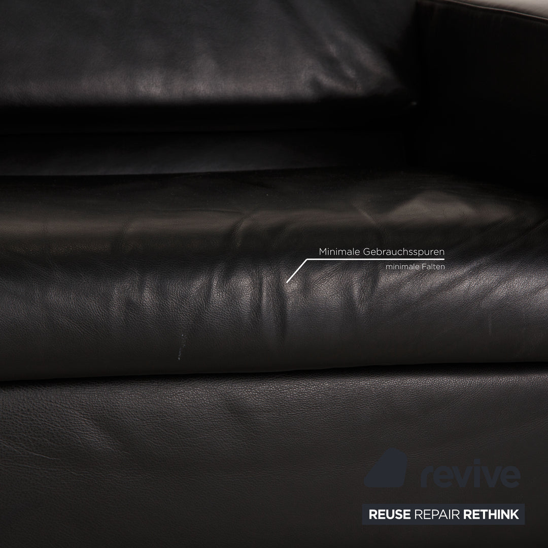 Brühl & Sippold Tomo Leder Sessel Schwarz Funktion Relaxfunktion