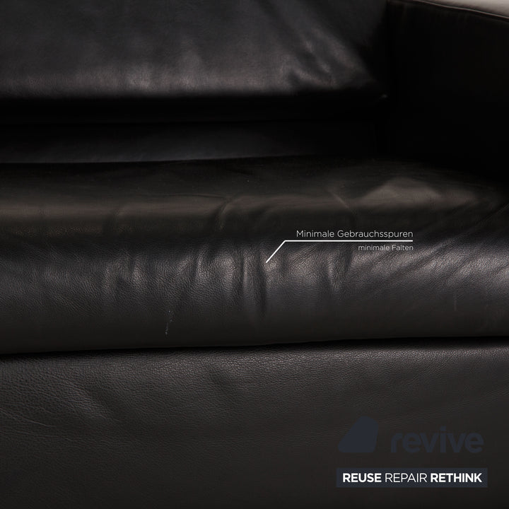 Brühl & Sippold Tomo Leder Sessel Schwarz Funktion Relaxfunktion