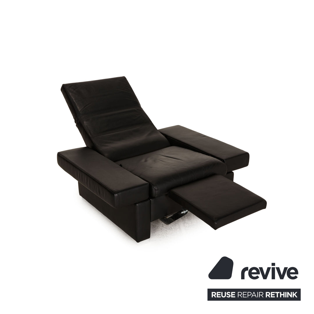 Brühl & Sippold Tomo Leder Sessel Schwarz Funktion Relaxfunktion