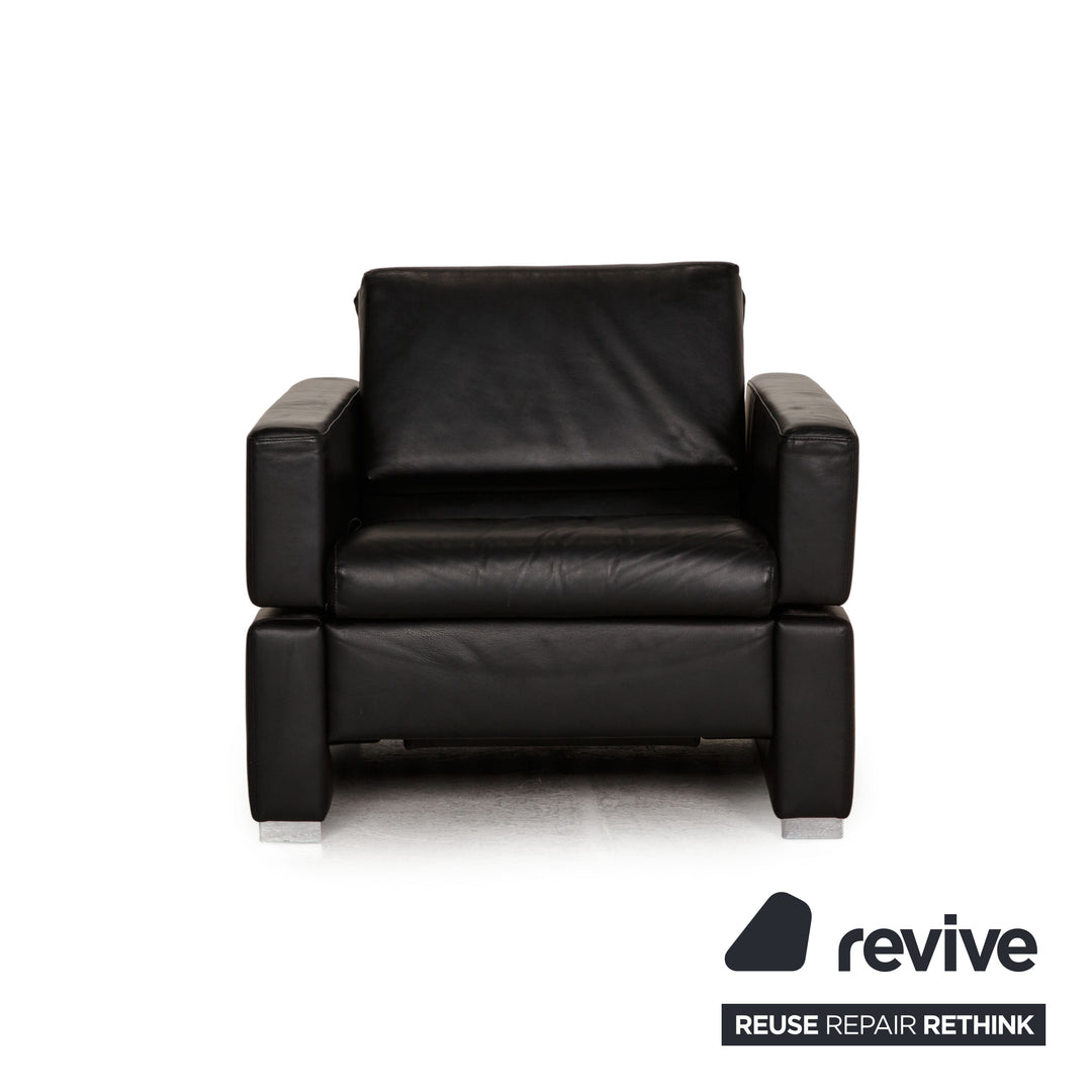 Brühl & Sippold Tomo Leder Sessel Schwarz Funktion Relaxfunktion