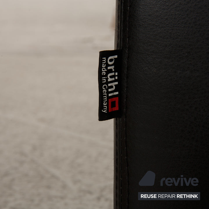 Brühl & Sippold Tomo Leder Sessel Schwarz Funktion Relaxfunktion