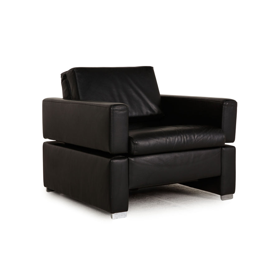 Brühl & Sippold Tomo Leder Sessel Schwarz Funktion Relaxfunktion