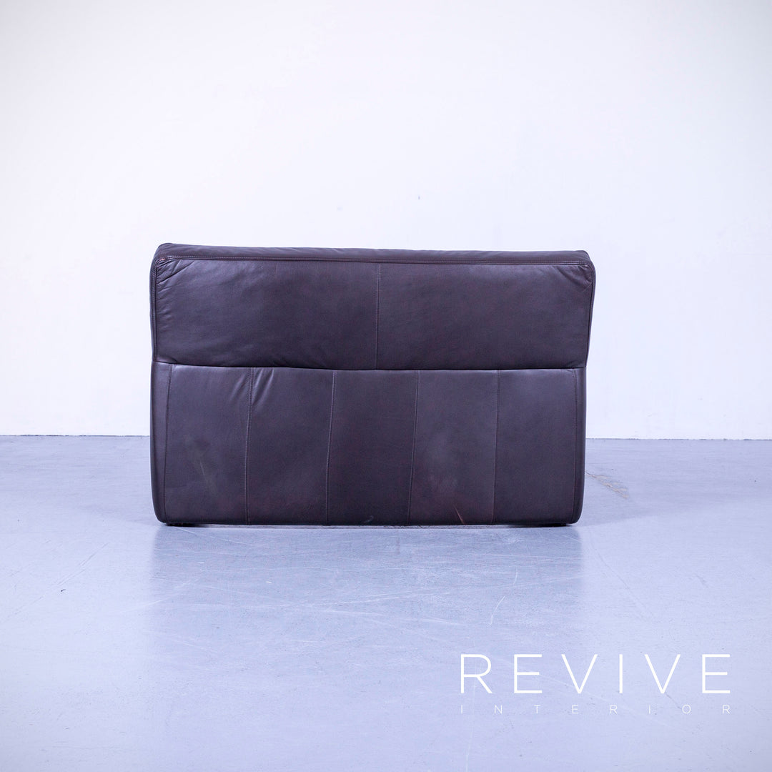 Brühl Visavis designer leather sofa set brown two-seater armchair couch genuine leather #5417