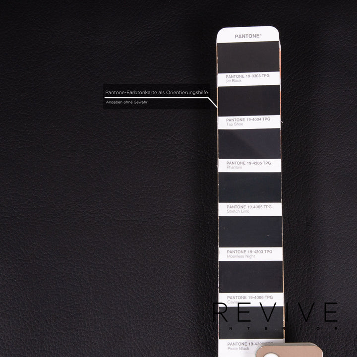 Brühl & Sippold Visavis Leder Sofa Schwarz Zweisitzer Couch #14828