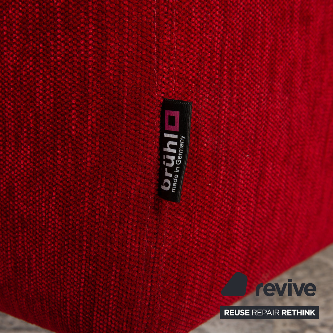 Brühl fabric stool red