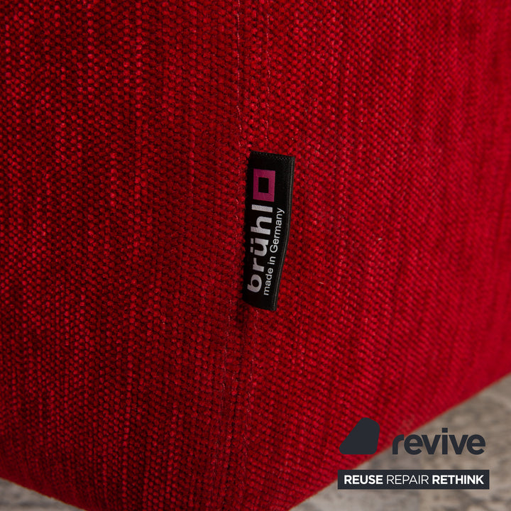 Brühl fabric stool red