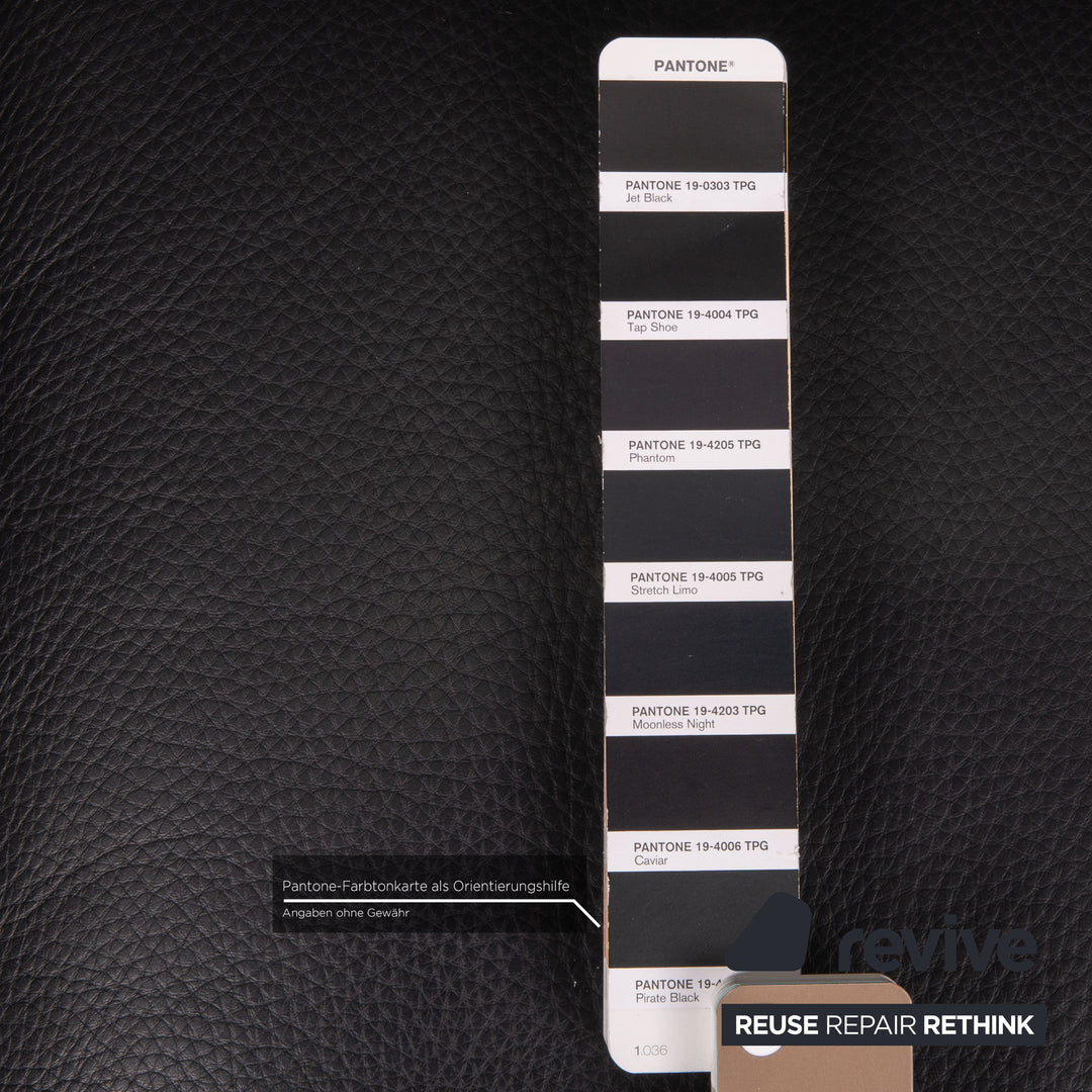 Brühl Visavis leather sofa black two-seater couch