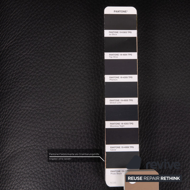 Brühl Visavis leather sofa black two-seater couch