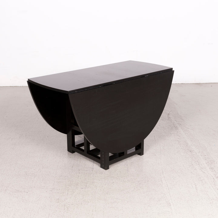 Cassina ds 1/ds 3 ensemble de table à manger en bois chaise noire fauteuil table #8379