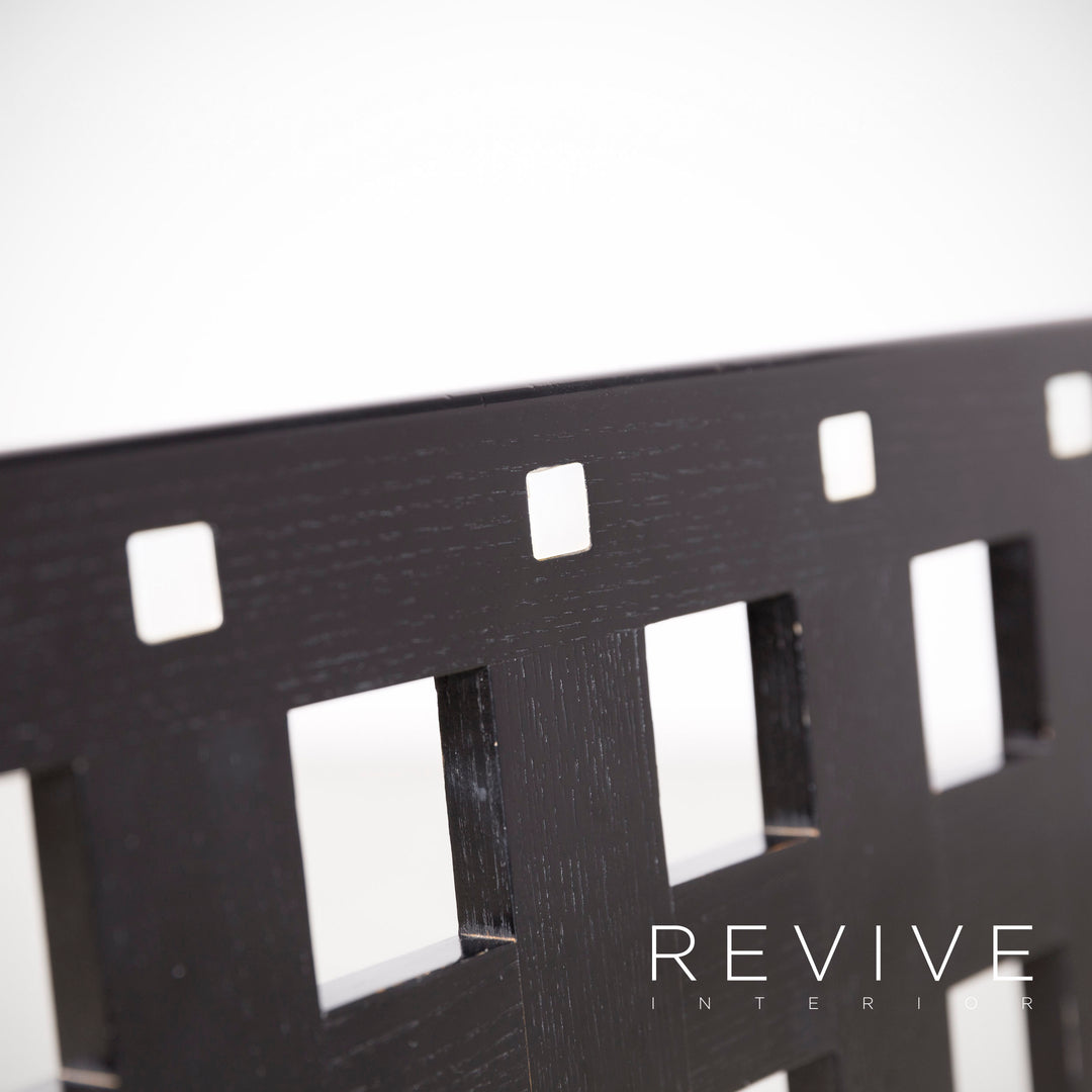Cassina ds 1/ds 3 ensemble de table à manger en bois chaise noire fauteuil table #8379