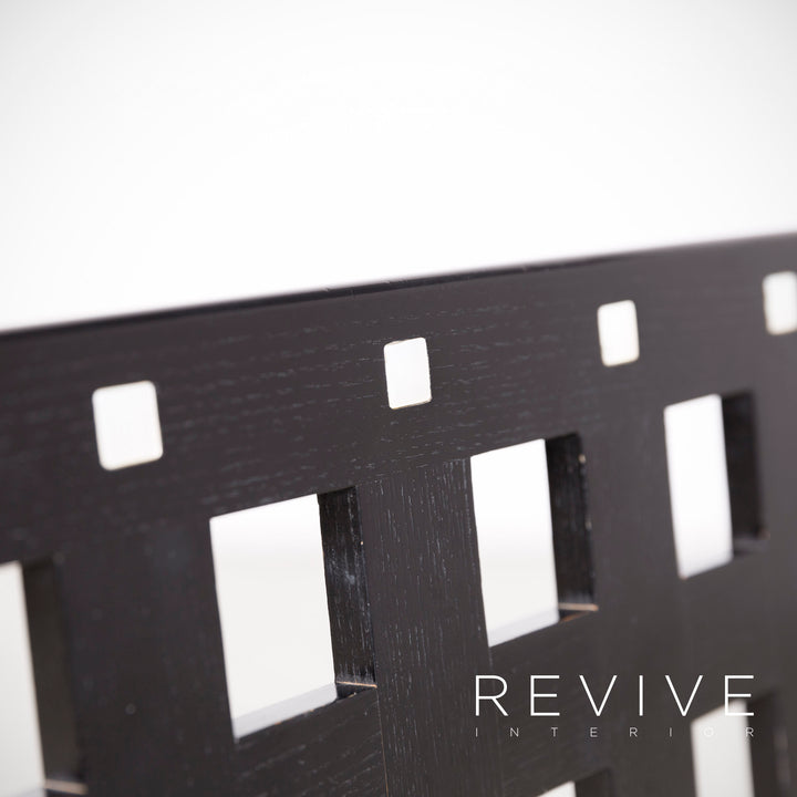 Cassina ds 1/ds 3 ensemble de table à manger en bois chaise noire fauteuil table #8379