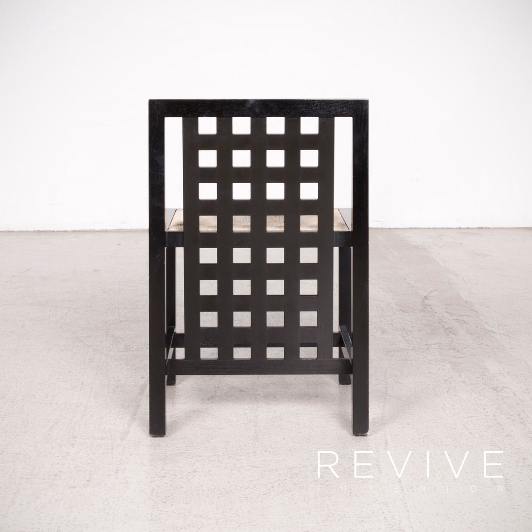 Cassina ds 1/ds 3 ensemble de table à manger en bois chaise noire fauteuil table #8379