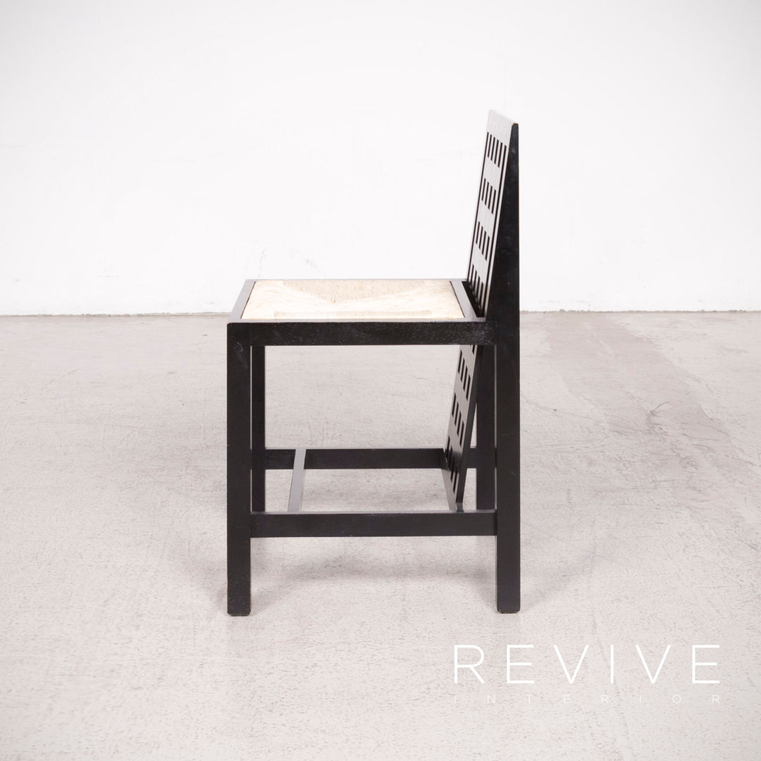 Cassina ds 1/ds 3 ensemble de table à manger en bois chaise noire fauteuil table #8379