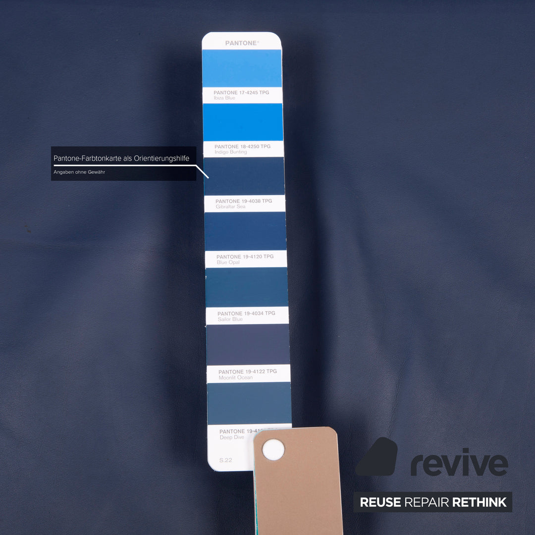 Cor Conseta Leder Sessel Blau