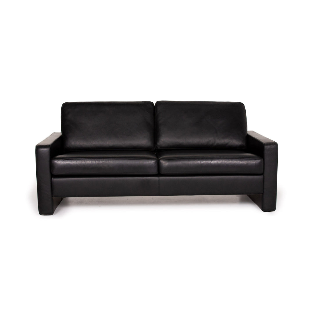 Cor Conseta Leder Sofa Schwarz Dreisitzer #14701