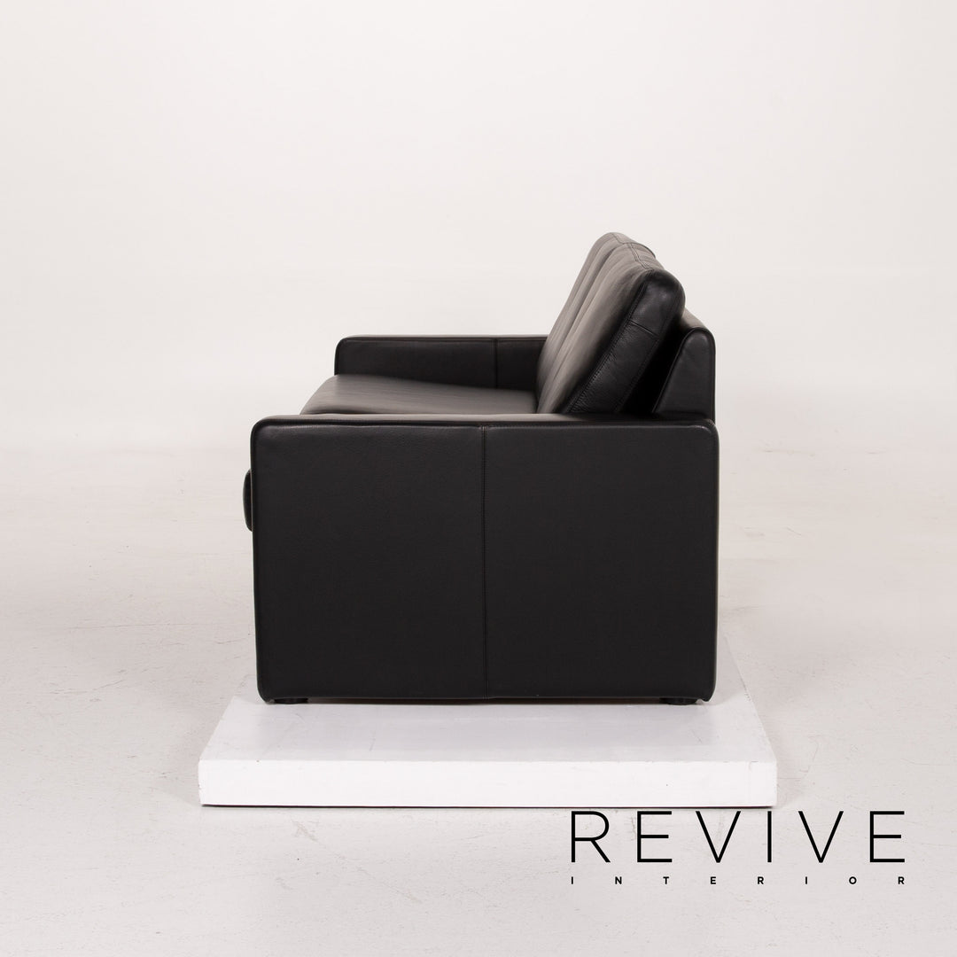 Cor Conseta Leder Sofa Schwarz Dreisitzer #14701