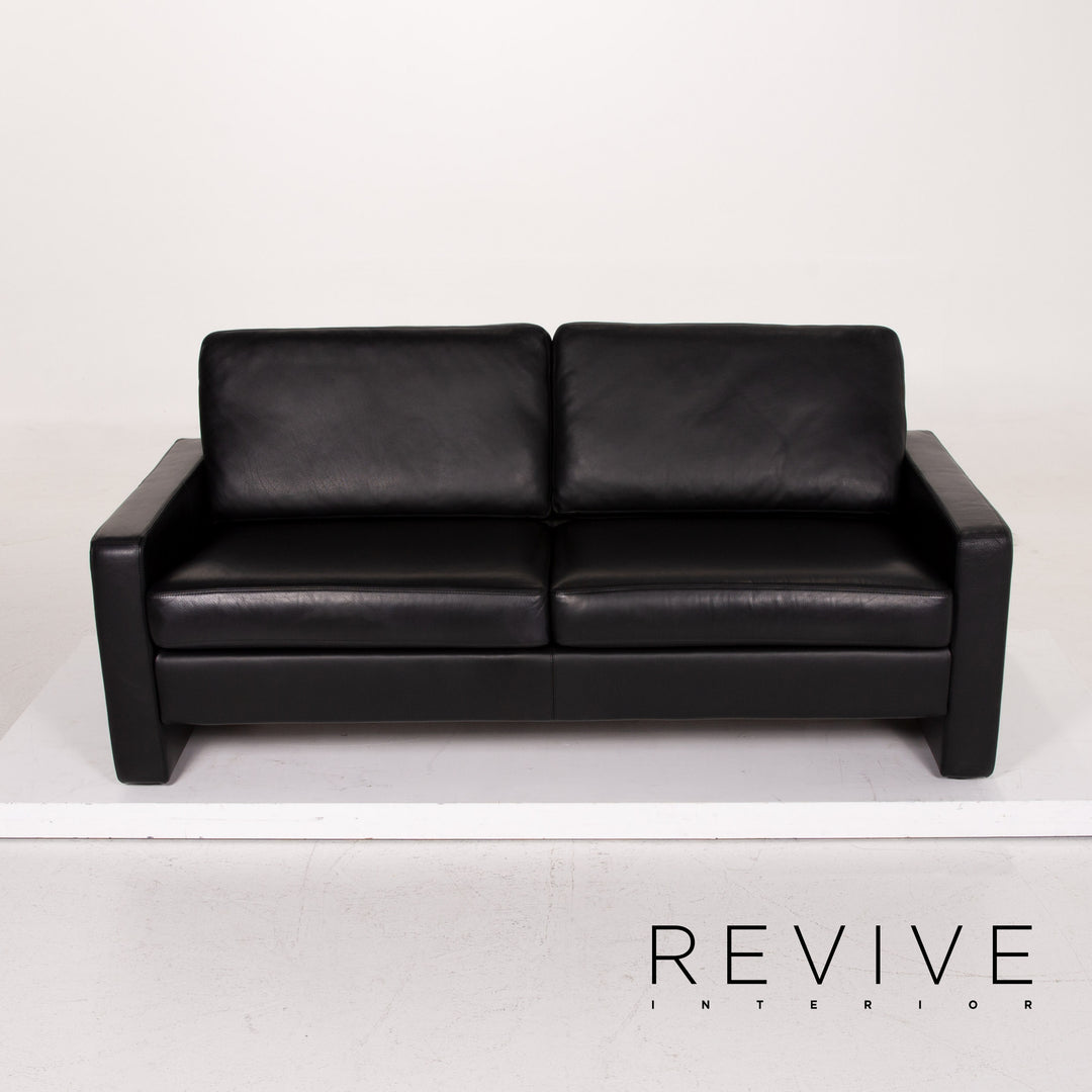 Cor Conseta Leder Sofa Schwarz Dreisitzer #14701