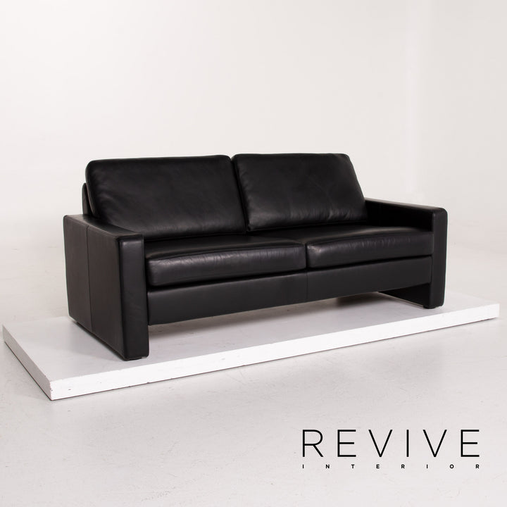 Cor Conseta Leder Sofa Schwarz Dreisitzer #14701