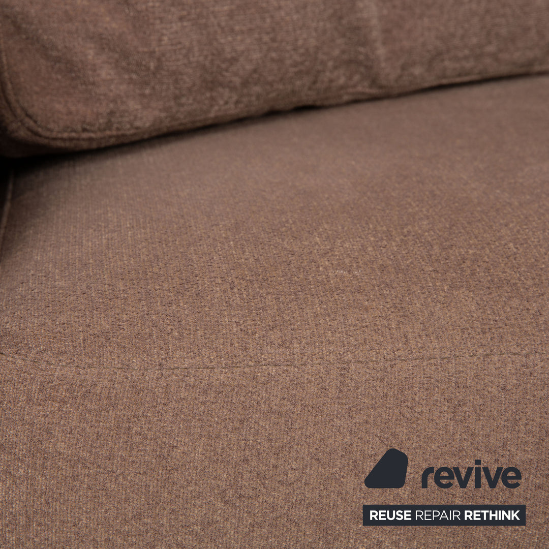 Cor Conseta fabric three-seater beige incl. headrest sofa couch
