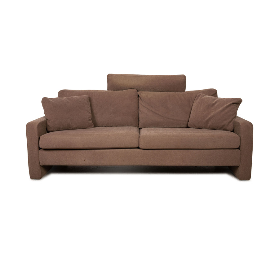Cor Conseta fabric three-seater beige incl. headrest sofa couch