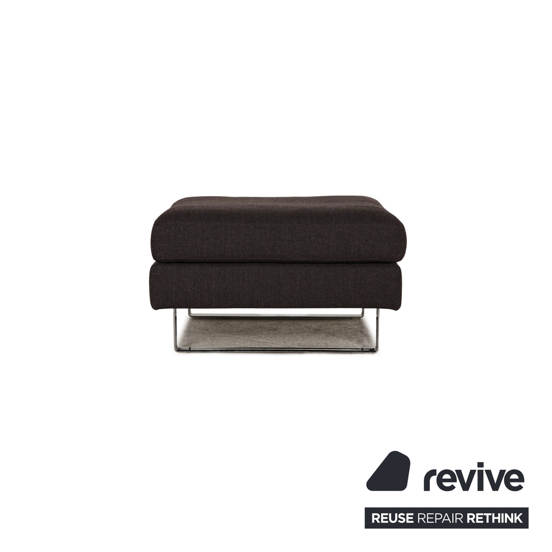 Tabouret en tissu Cor Conseta gris