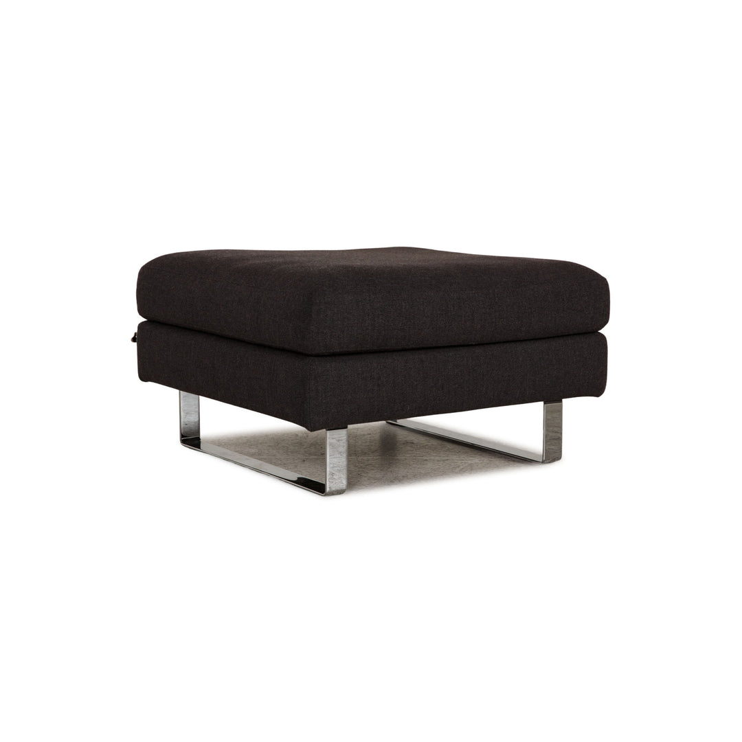 Tabouret en tissu Cor Conseta gris