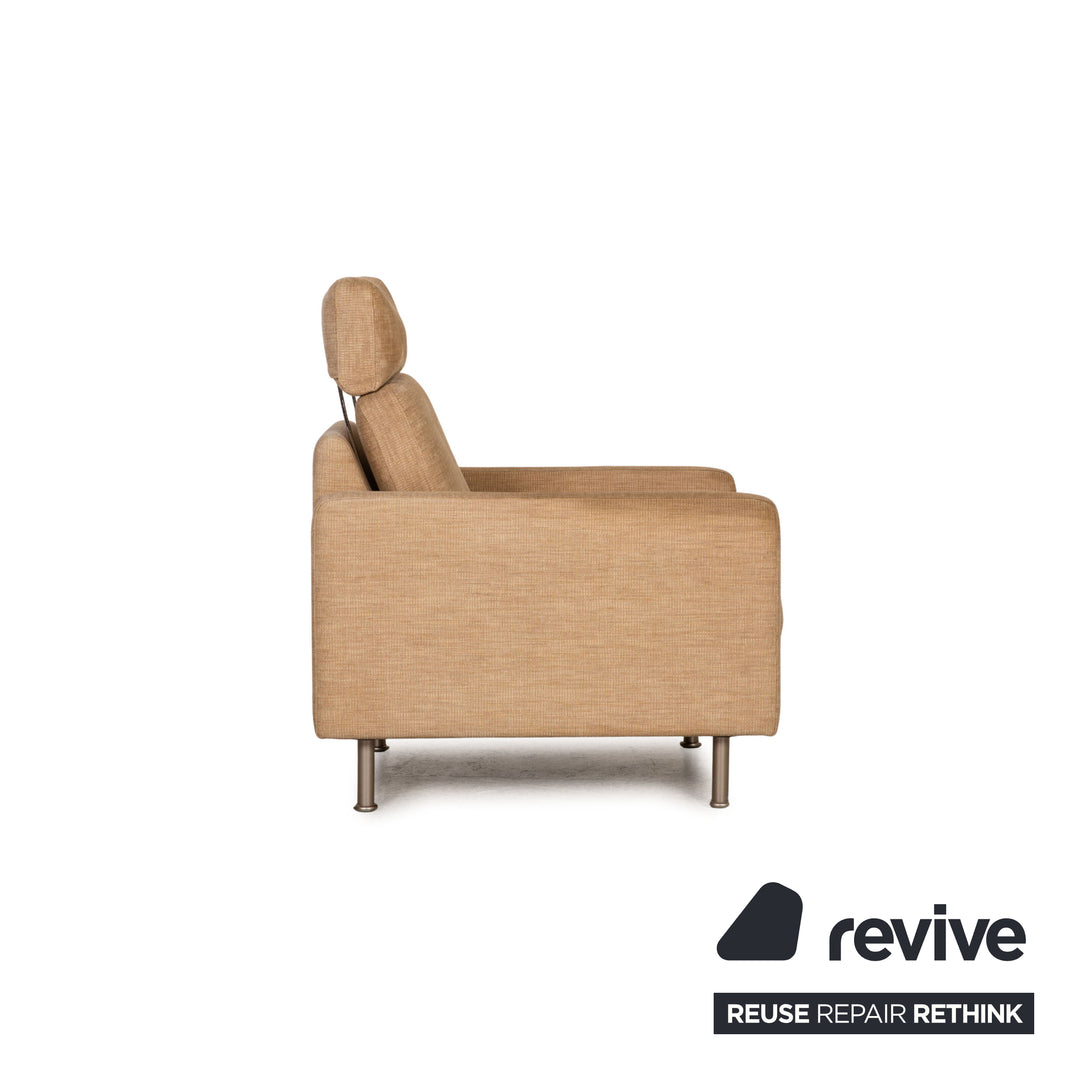 Fauteuil Cor Conseta en tissu beige
