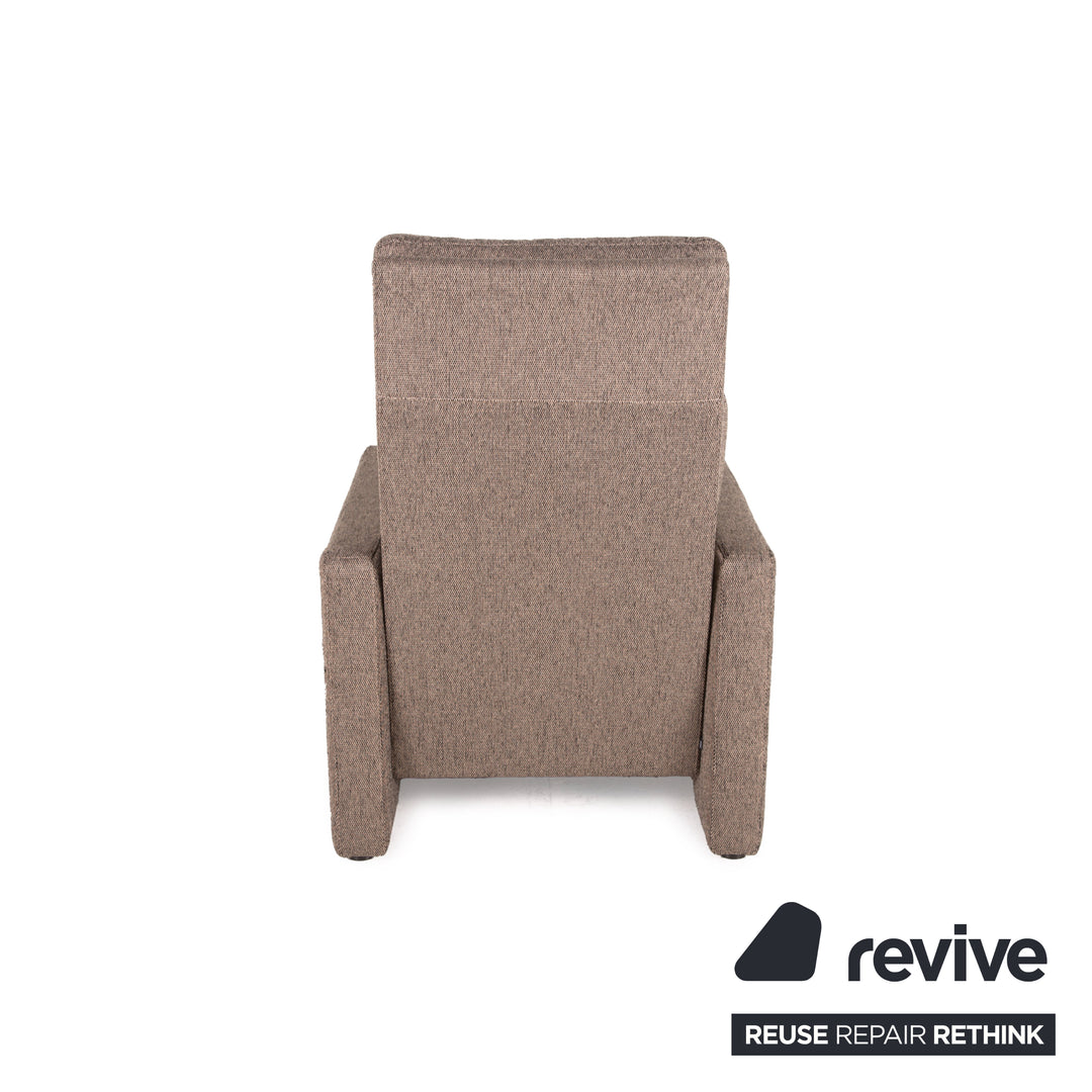 Fauteuil en tissu Cor Conseta beige fonction relaxation