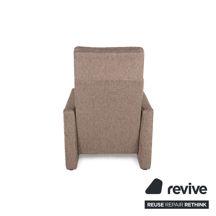 Fauteuil en tissu Cor Conseta beige fonction relaxation