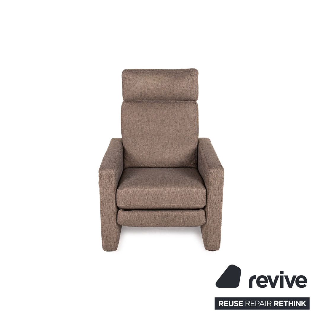 Fauteuil en tissu Cor Conseta beige fonction relaxation
