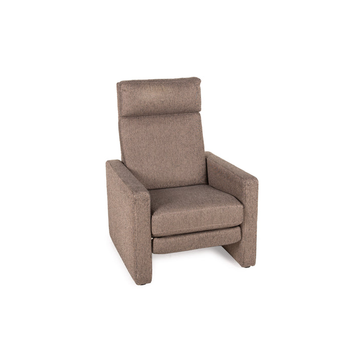Fauteuil en tissu Cor Conseta beige fonction relaxation