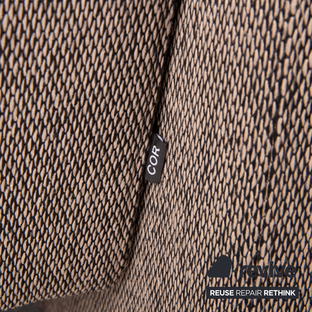 Fauteuil en tissu Cor Conseta beige fonction relaxation