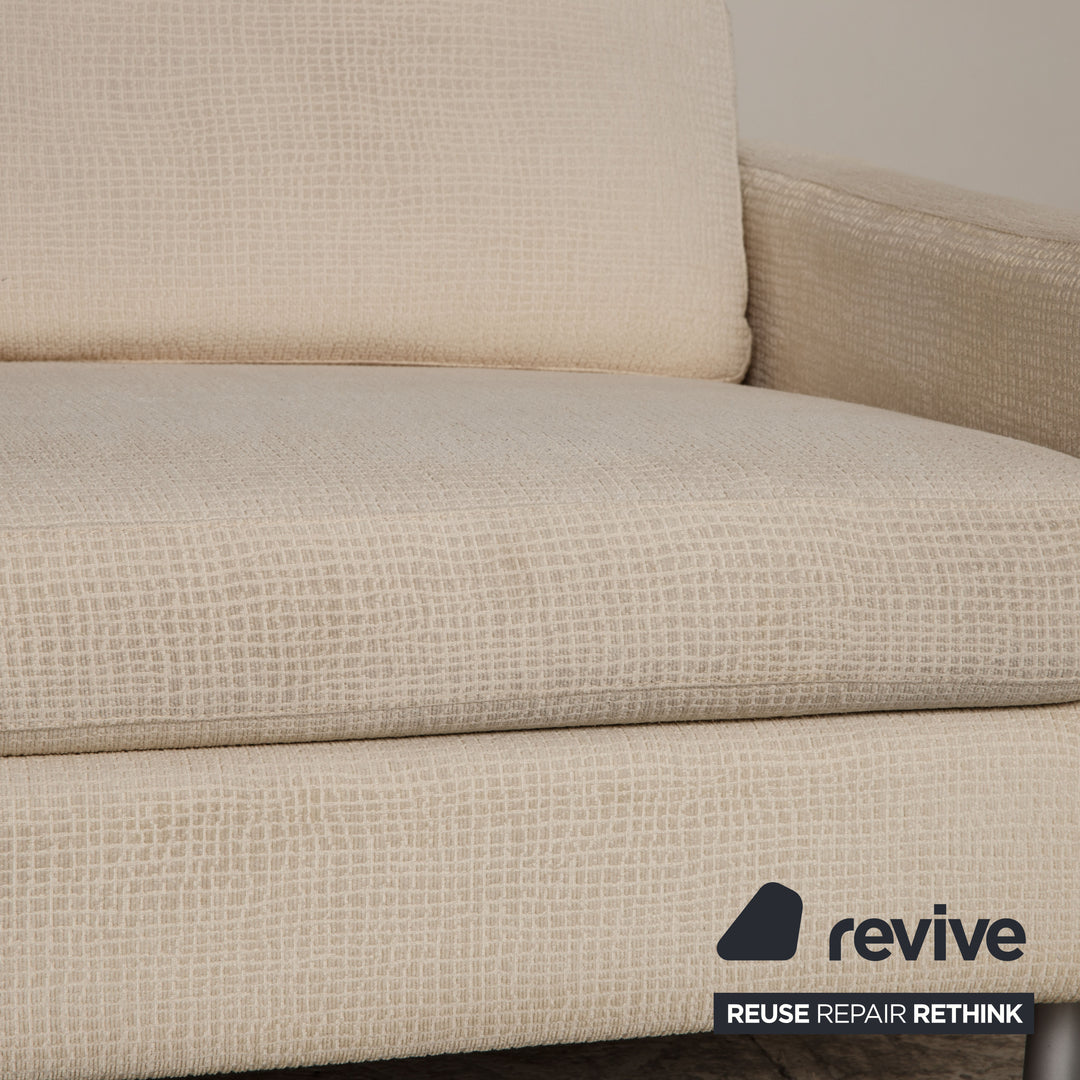 Fauteuil en tissu Cor Conseta crème