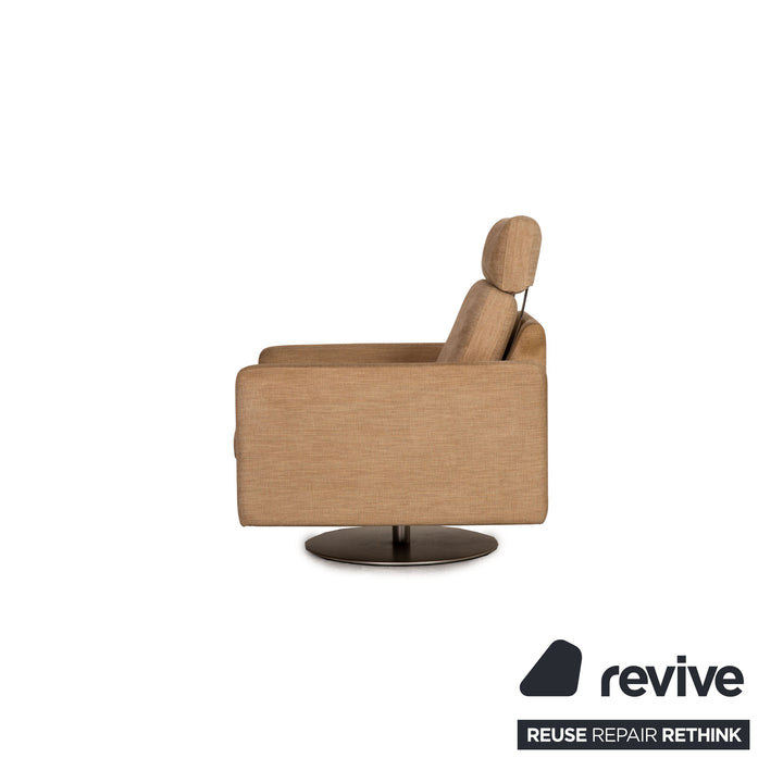 Cor Conseta fabric armchair set beige function swivel function