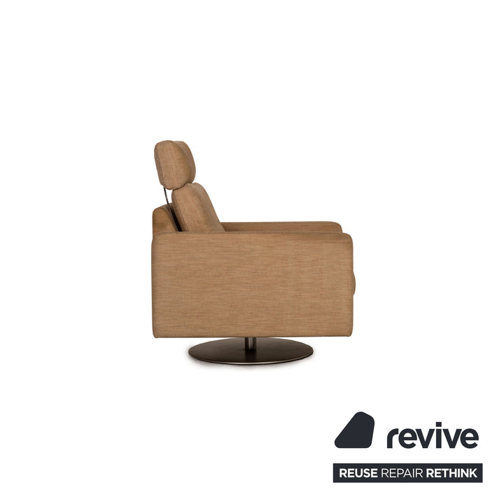 Cor Conseta fabric armchair set beige function swivel function