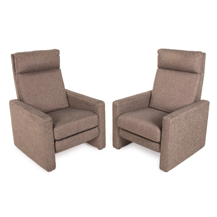 Cor Conseta fabric armchair set beige relax function set