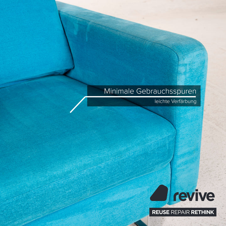 Cor Conseta ensemble de fauteuils en tissu jaune turquoise 2x