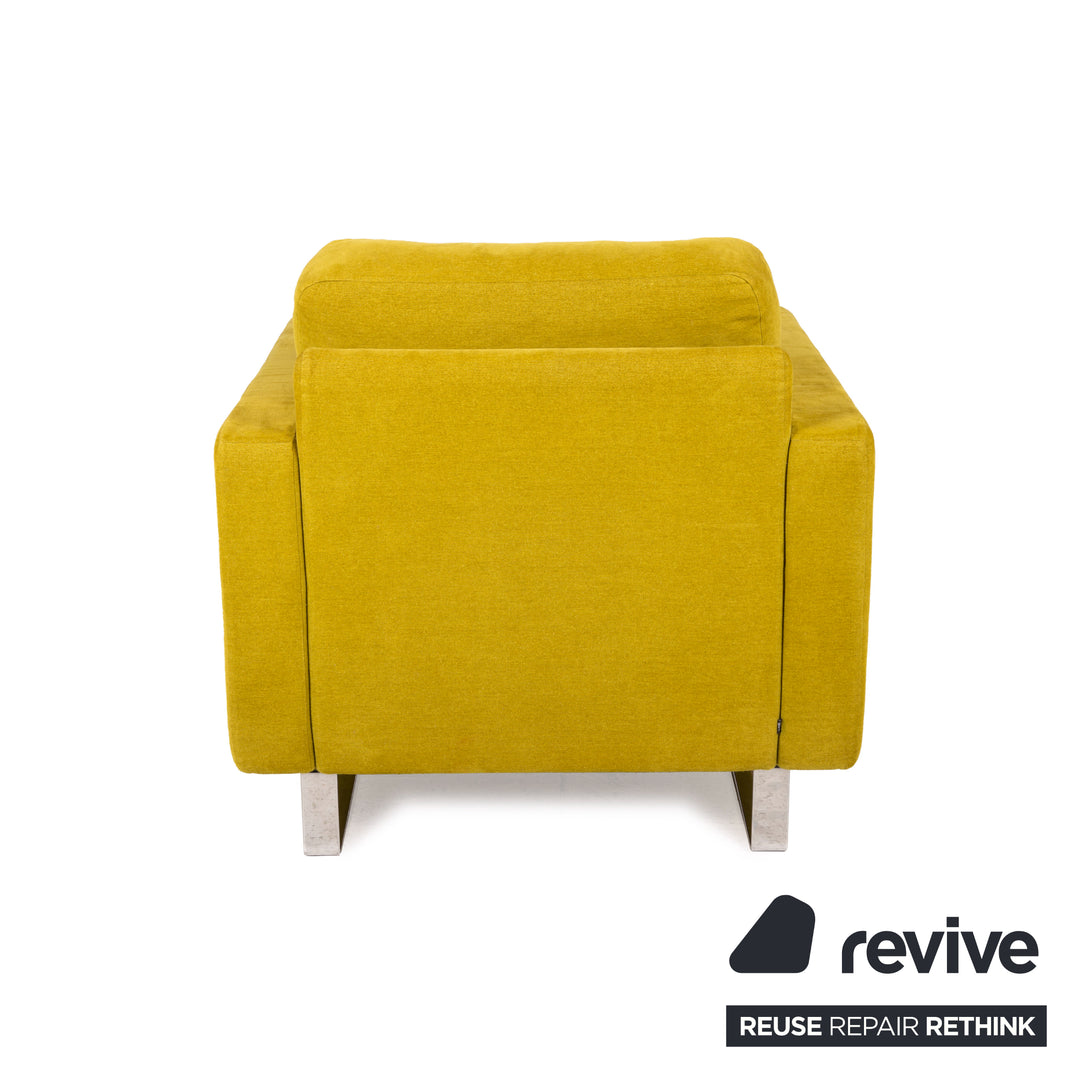 Cor Conseta ensemble de fauteuils en tissu jaune turquoise 2x