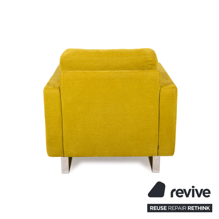 Cor Conseta ensemble de fauteuils en tissu jaune turquoise 2x