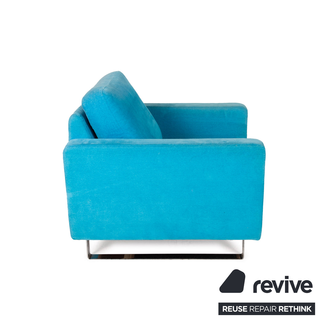 Cor Conseta ensemble de fauteuils en tissu jaune turquoise 2x