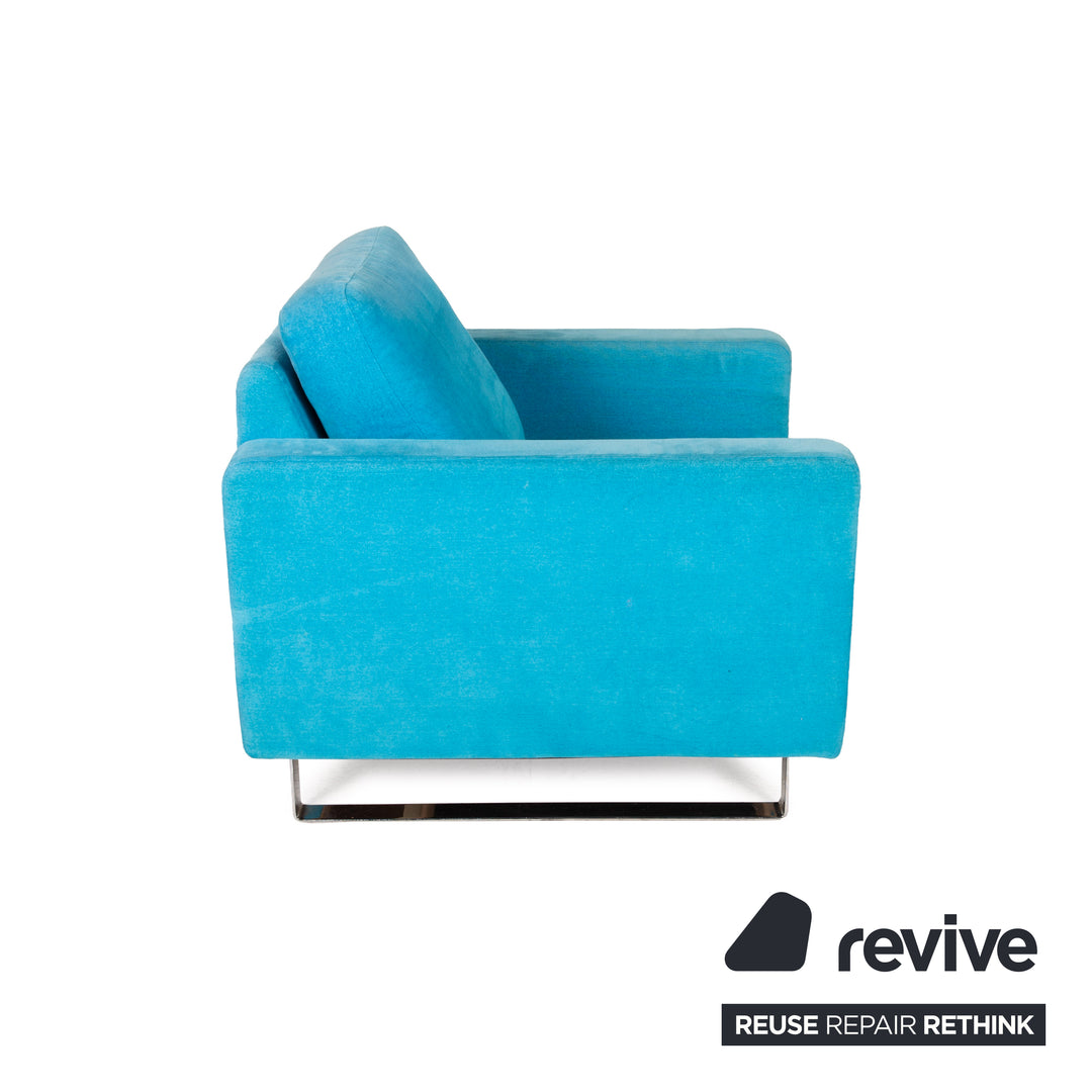 Cor Conseta ensemble de fauteuils en tissu jaune turquoise 2x
