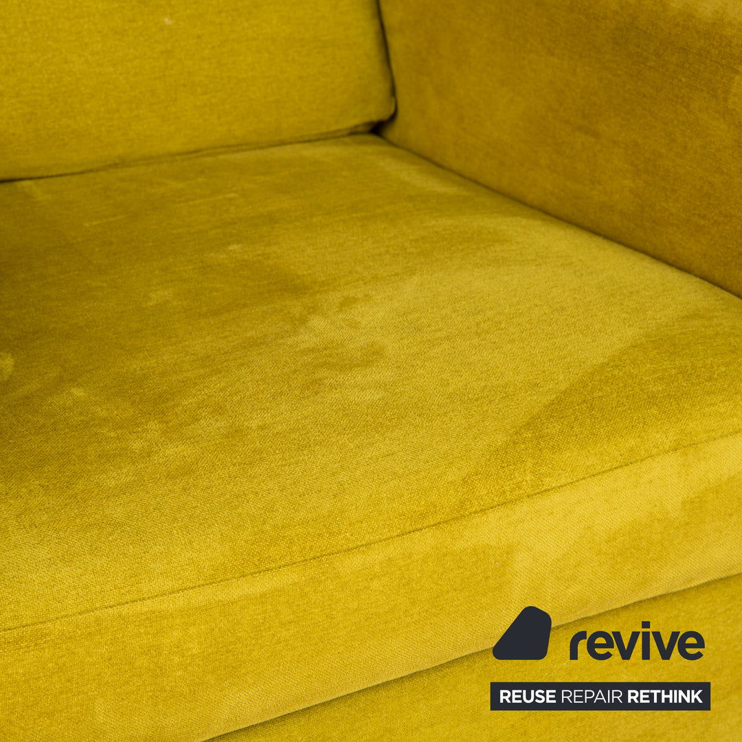 Cor Conseta ensemble de fauteuils en tissu jaune turquoise 2x