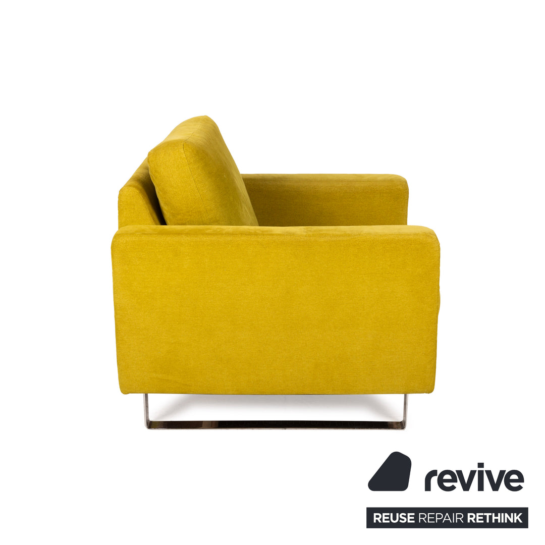 Cor Conseta ensemble de fauteuils en tissu jaune turquoise 2x