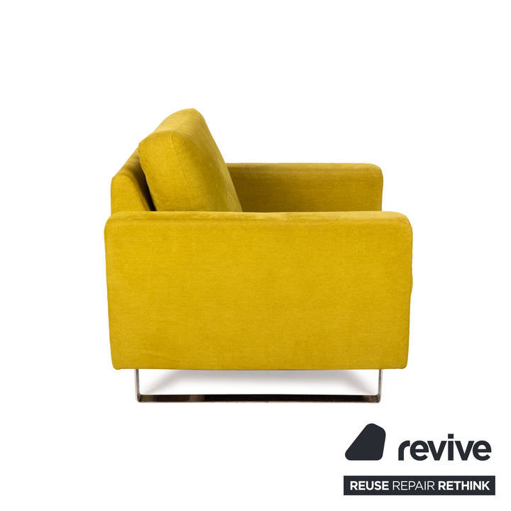 Cor Conseta ensemble de fauteuils en tissu jaune turquoise 2x