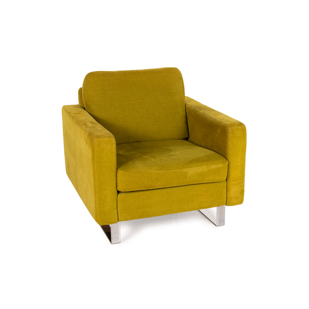 Fauteuil en tissu Cor Conseta jaune