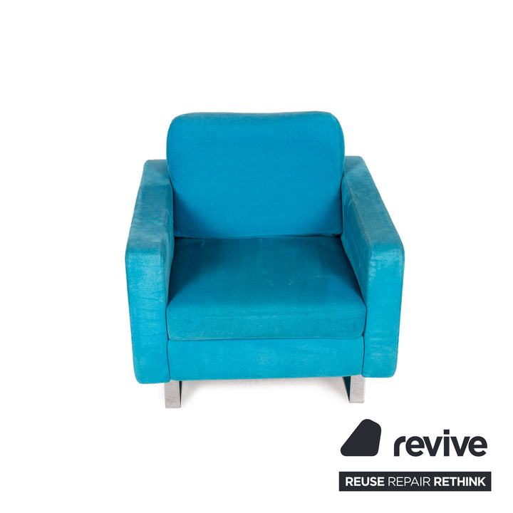 Fauteuil Cor Conseta en tissu turquoise