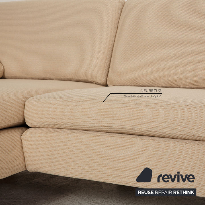 Cor Conseta fabric sofa beige corner sofa couch