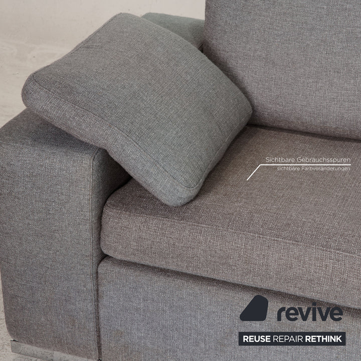 Cor Conseta Stoff Sofa Grau Ecksofa Couch